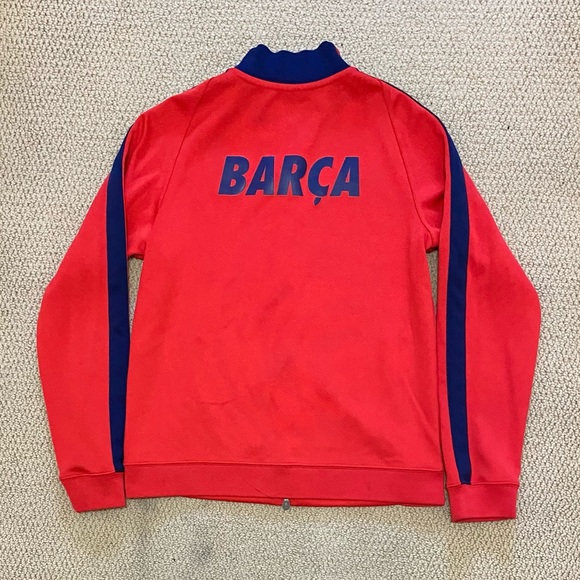 Nike Barcelona FC Track Jacket Youth XL / Women’s M/ Men’s Small Like New - Picture 2 of 8